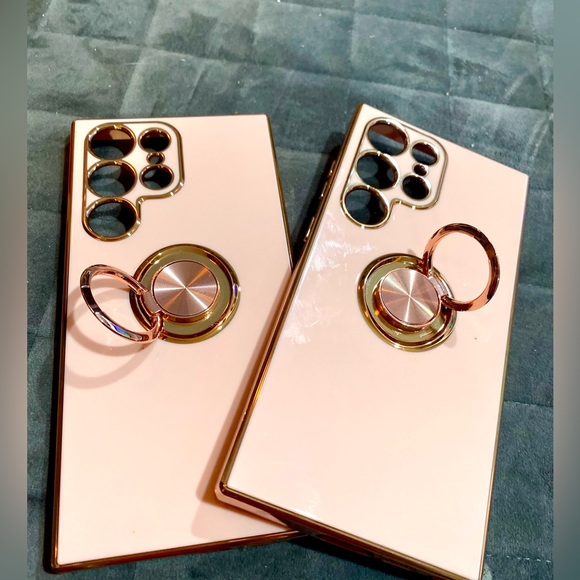 Bitobe Accessories - NWT 2 Samsung Galaxy S23 Ultra 5G Cases, Ring Holder Rose Gold Cases (Lot of 2)